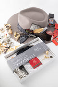 Hat Styling Kit - Rocker-Hat styling kit containing vintage hat accessories to customize a hat including a bandana, matchbook, feathers and vintage brooch-Wholesale-Fleastyle