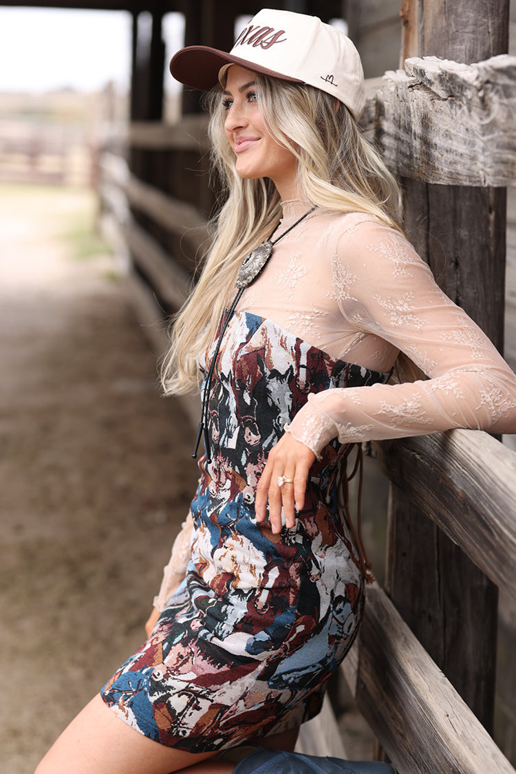 Texas Embroidered Trucker Hat - Brown