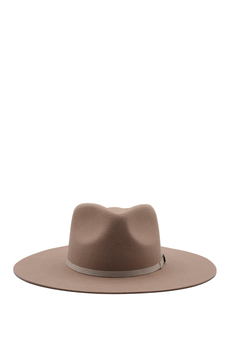 Landry Short-Brim Wool Hat - Beige