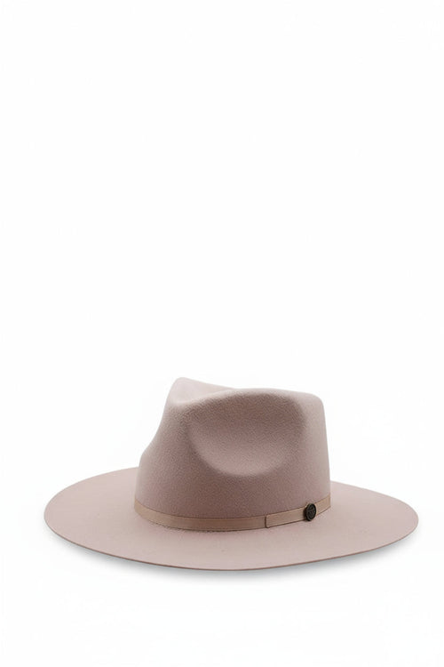 Landry Short-Brim Wool Hat - Blush