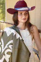 Rider Wool Cowboy Hat - Maroon