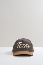 Texas Embroidered Trucker Hat - Gold/Olive-FleaStyle