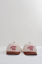 Howdy From TX Trucker Hat - Rust-FleaStyle