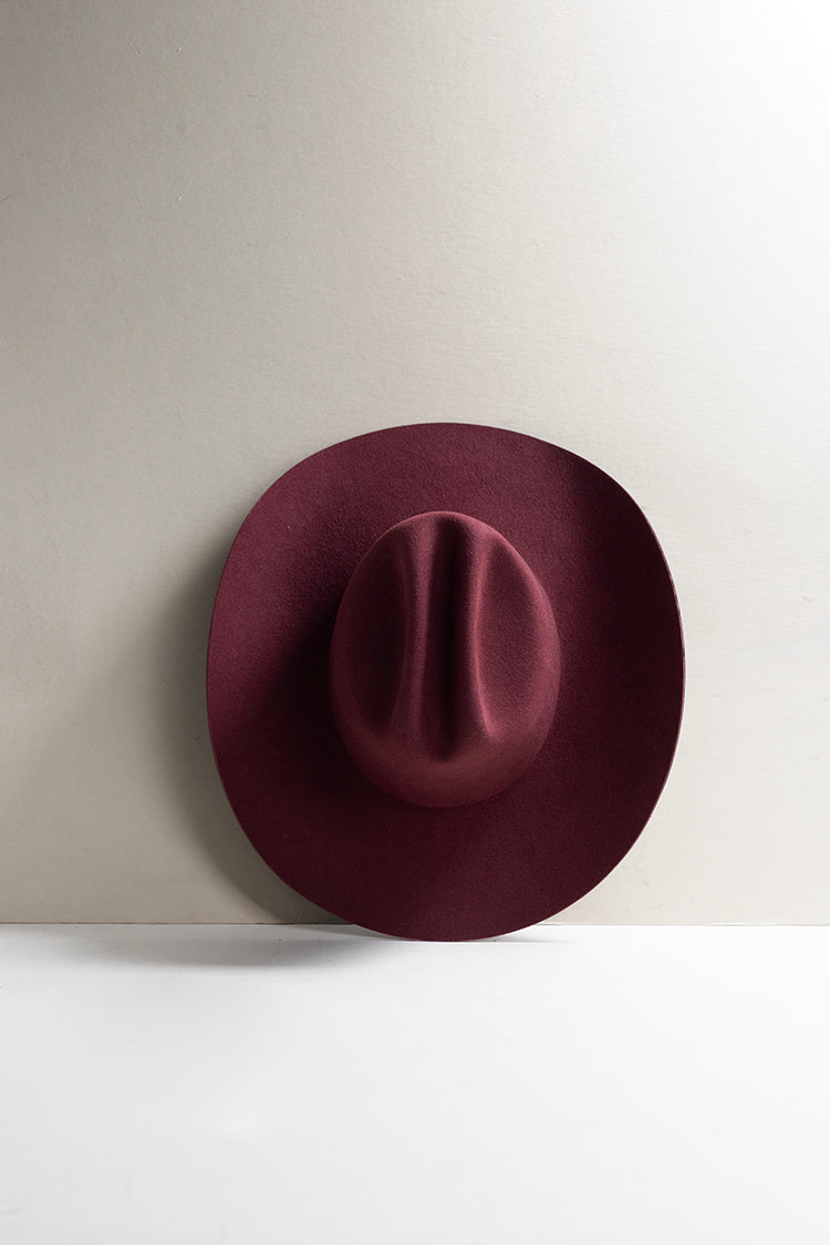 Rider Wool Cowboy Hat - Maroon