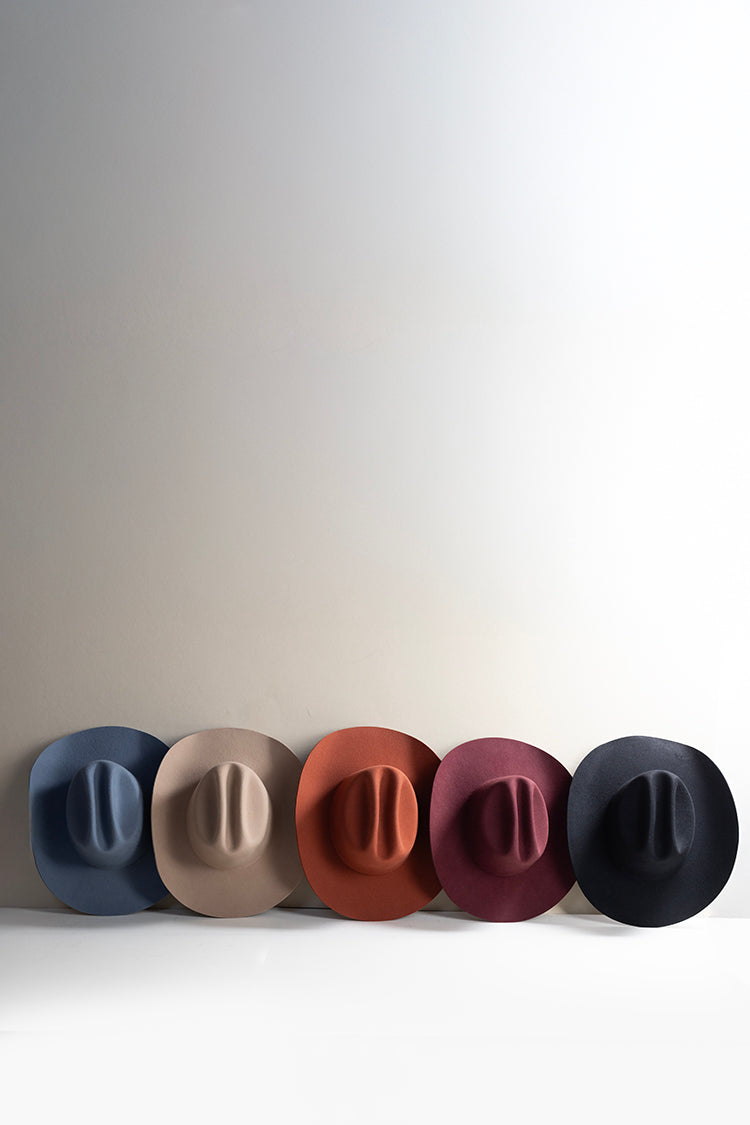 Rider Wool Cowboy Hat - Rust