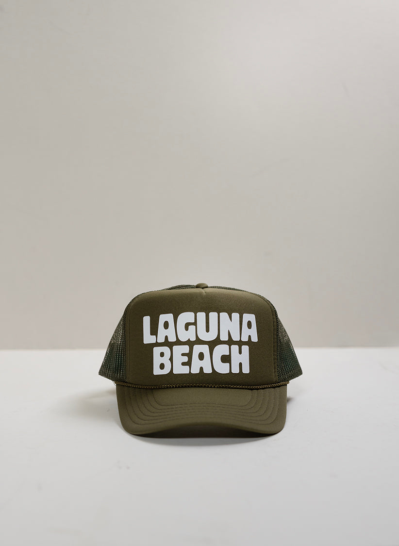 Laguna Beach Trucker Hat - Olive