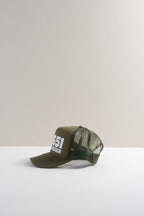 Laguna Zip Code Trucker Hat - Olive