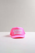 Laguna Beach Trucker Hat - Neon Pink
