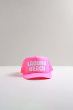 Laguna Beach Trucker Hat - Neon Pink