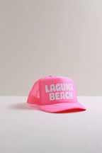 Laguna Beach Trucker Hat - Neon Pink