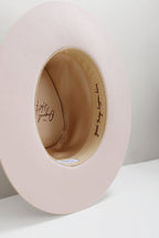 Lenny Wool Short-Brim Hat - Blush