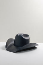 Roger Cowboy Straw Hat - Black-FleaStyle
