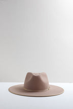 Stevie Wool Wide-Brim Hat - Beige