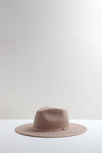 Stevie Wool Wide-Brim Hat - Beige