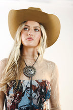 Classic camel curled-brim hat Tex Cowboy Wool Hat - FleaStyle