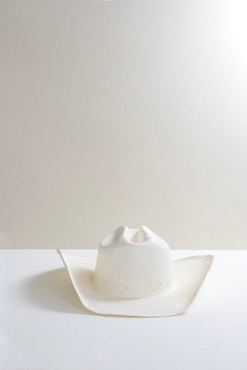 Flea Style Brooks White Straw Western Hat - Flea Style