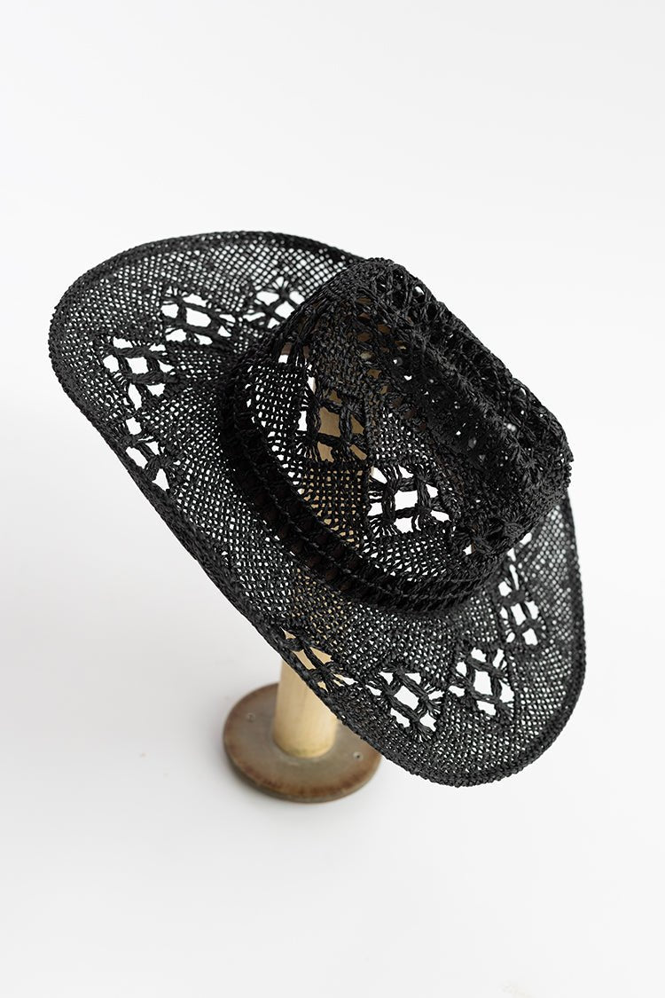 Flea Style Dallas Black Straw Western Hat - Flea Style