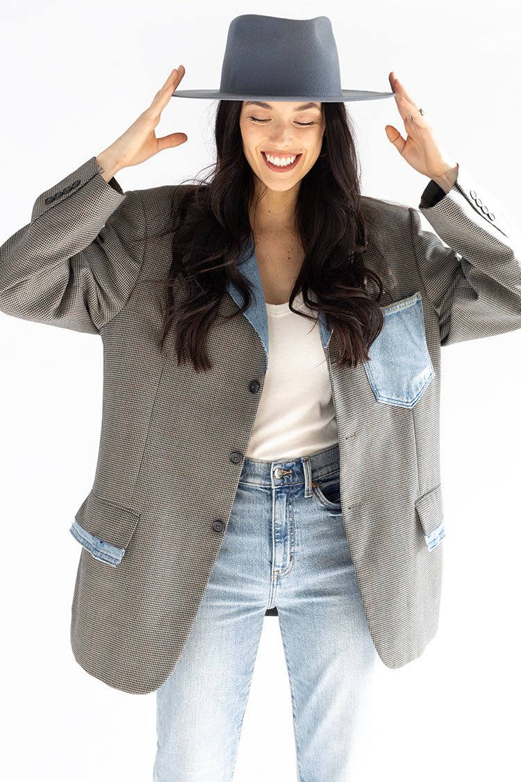 Flea Style Lenny Dusty Blue Short Brim Hat - Flea Style