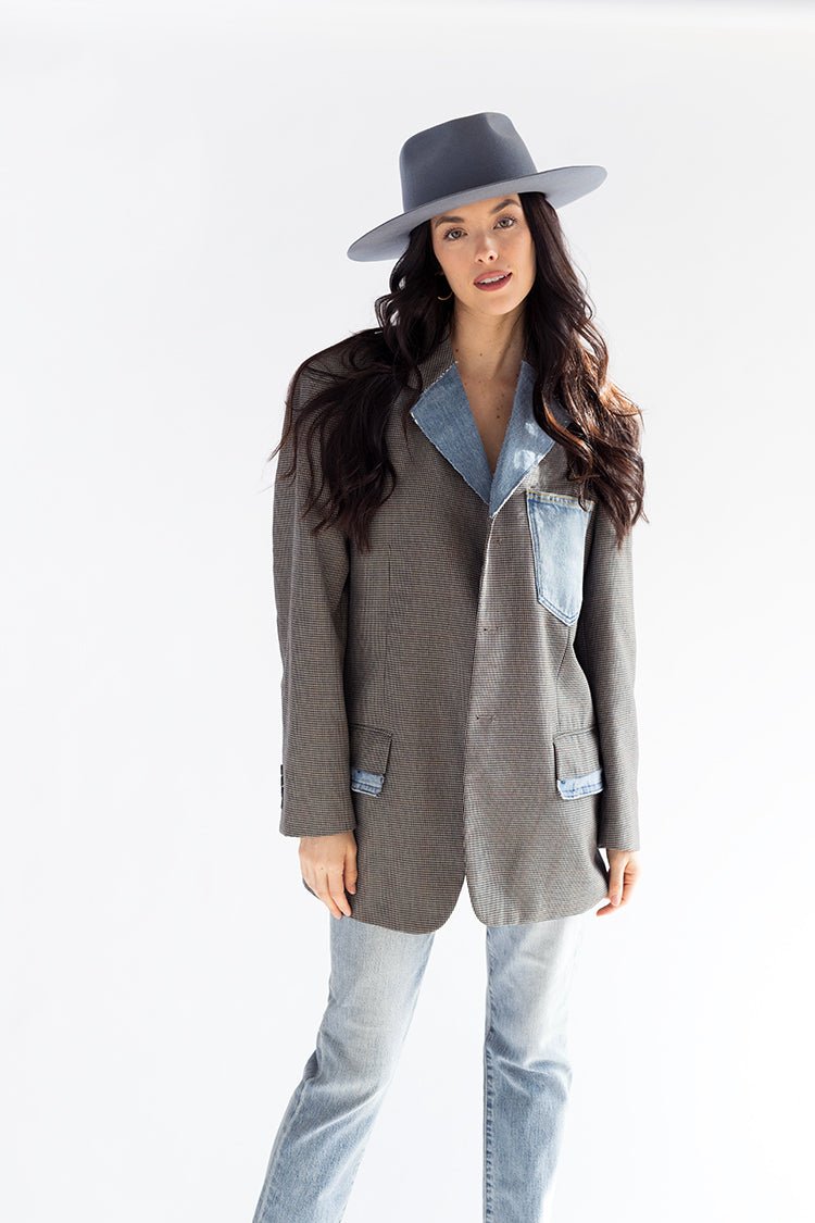 Flea Style Lenny Dusty Blue Short Brim Hat - Flea Style