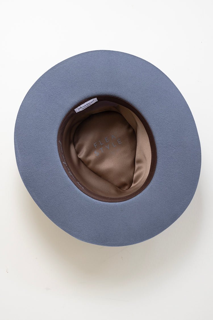 Flea Style Lenny Dusty Blue Short Brim Hat - Flea Style