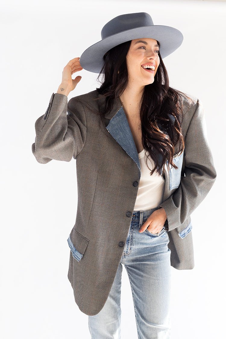 Flea Style Lenny Dusty Blue Short Brim Hat - Flea Style