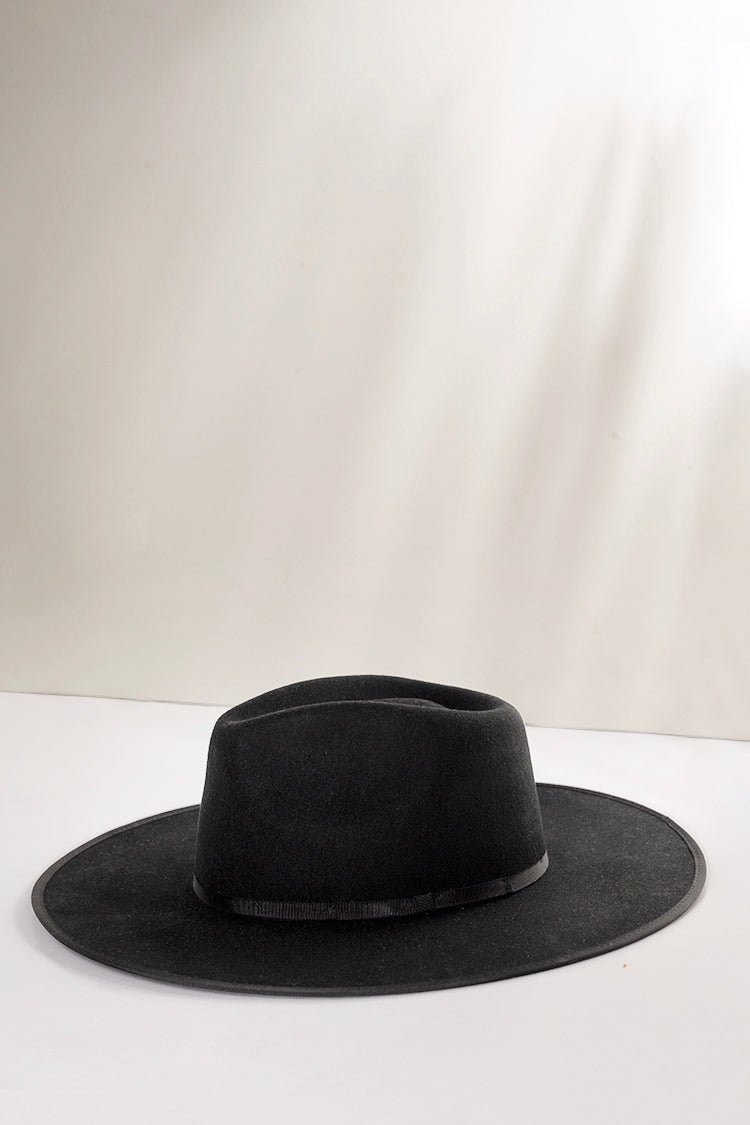 Flea Style Stevie Black Wide Brim Hat - Flea Style