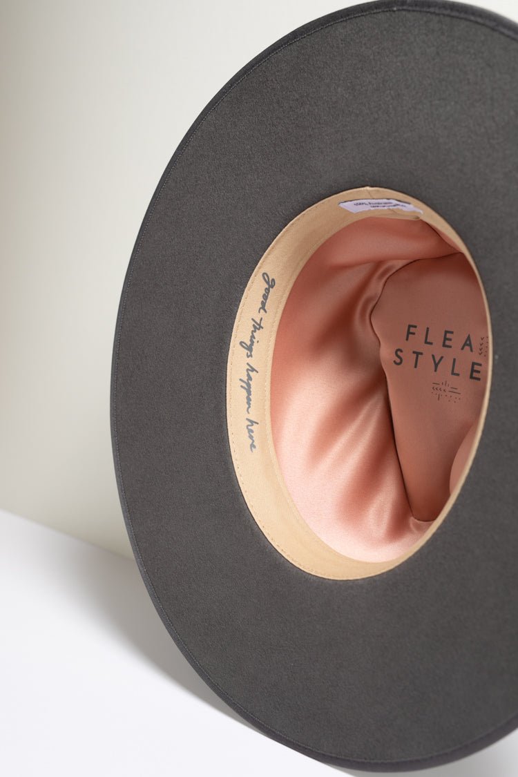 Flea Style Stevie Charcoal Wide Brim Hat - Flea Style