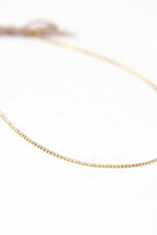 Rhinestone Chain with Suede Hat Band - Flea Style