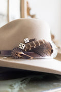Vintage Dice Hat Pin - White - Flea Style